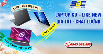 Laptop Cũ – Like New Giá Tốt – Bảo Hành Lên Tới 12 Tháng