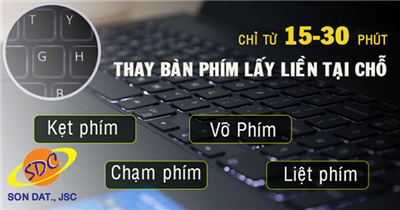 Báo giá thay bàn phím laptop uy tín, nhanh chóng tại Hải Phòng