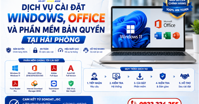 Dịch Vụ Cài Đặt Windows, Office Và Phần Mềm Bản Quyền Tại Hải Phòng