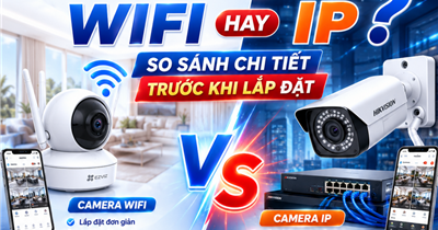 Camera WiFi Hay Camera IP? So Sánh Chi Tiết Trước Khi Lắp Đặt