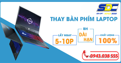 Dịch vụ thay bàn phím laptop lấy ngay, giá tốt số 1 Hải Phòng