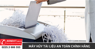 Máy hủy tài liệu an toàn chính hãng - Máy tính Sơn Đạt