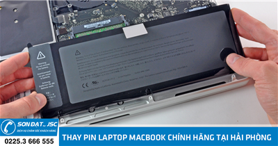 Thay pin laptop Macbook chính hãng tại Hải Phòng - Máy tính Sơn Đạt 