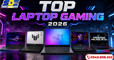 Top laptop gaming mỏng nhẹ hiệu năng cao đáng chú ý 2026
