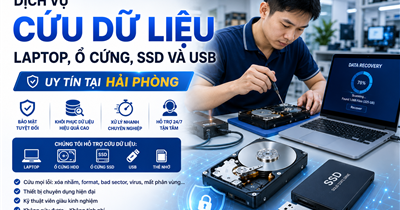 Dịch Vụ Cứu Dữ Liệu Laptop, Ổ Cứng, SSD Và USB Uy Tín Tại Hải Phòng  