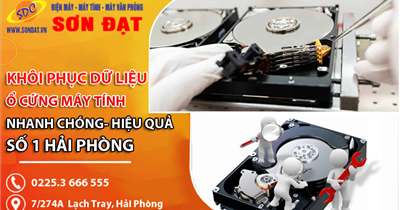 Chuyên khôi phục dữ liệu ổ cứng máy tính nhanh chóng- hiệu quả số 1 Hải Phòng