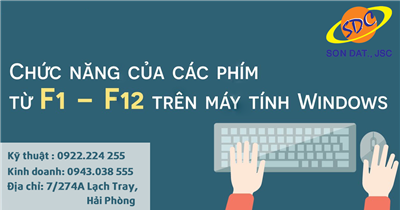 Khám phá chức năng của các phim từ F1- F12 trên máy tính Windows