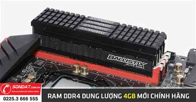 Ram DDR4 dung lượng 4GB mới chính hãng tại Hải Phòng