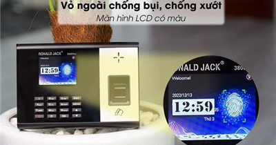 Máy chấm công Ronald Jack RJ3800 – Giải pháp quản lý nhân sự hiệu quả cho doanh nghiệp nhỏ