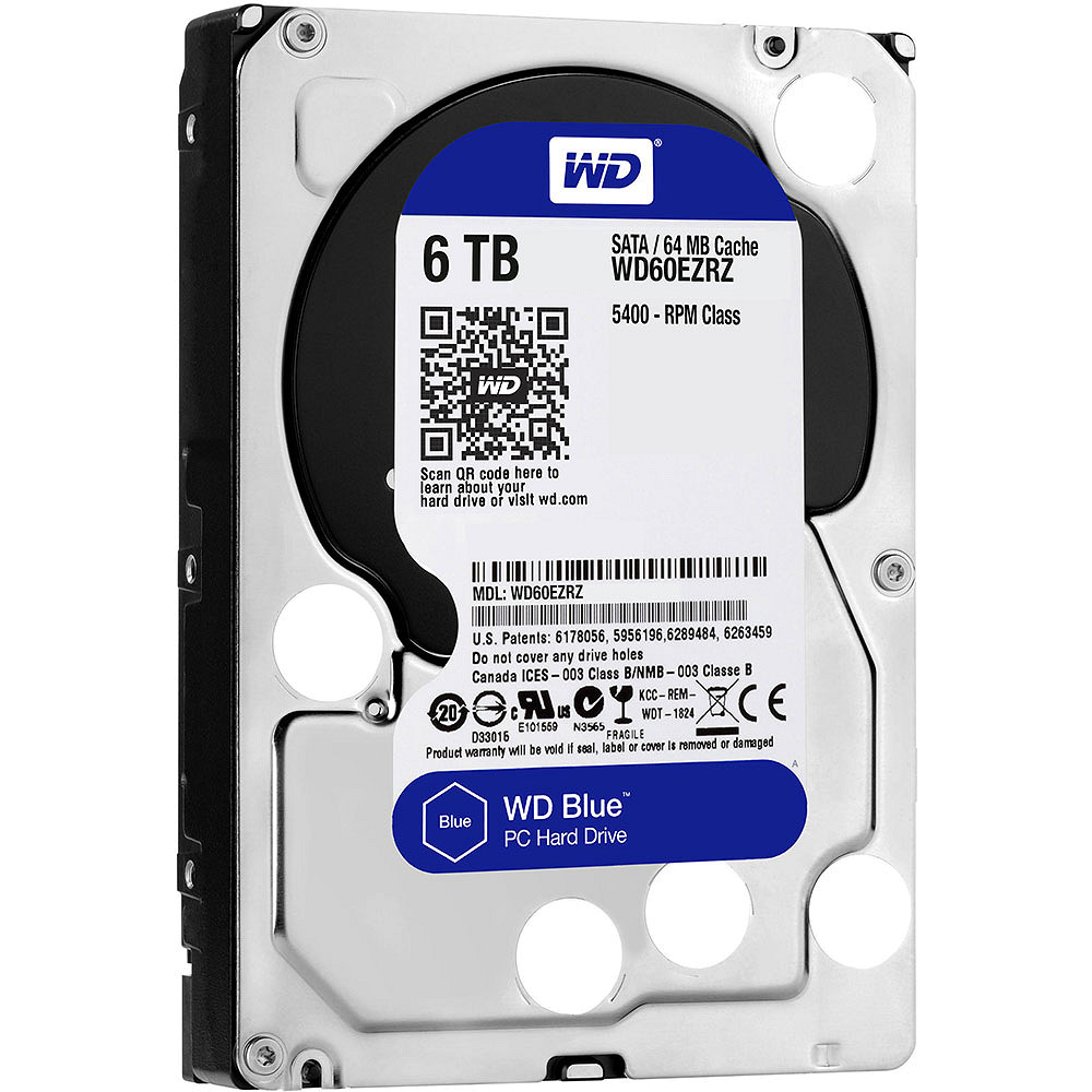 Ổ cứng Western Digital Caviar Blue 6 TB - 5400rpm - 64MB cache - SATA 6.0Gb/s