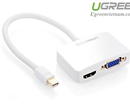 Cáp Mini Displayport to HDMI + VGA Ugreen UG-10427 chính hãng