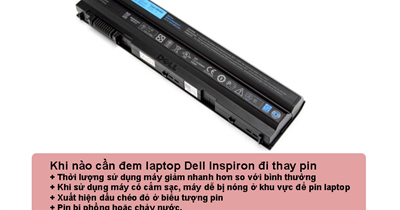 Thay pin laptop Dell Inspiron 3451, 3451A,14 3451, 14 3000 3451 (ZIN) uy tín giá rẻ