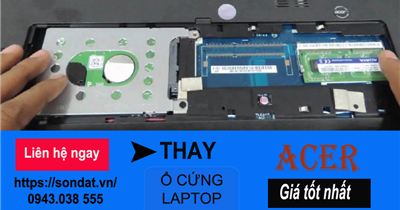 Thay ổ cứng laptop acer uy tín, giá rẻ tại Hải Phòng